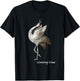 Whooping Crane Graphic Wildlife Bird Watching T-Shirt - T-Shirt | Black