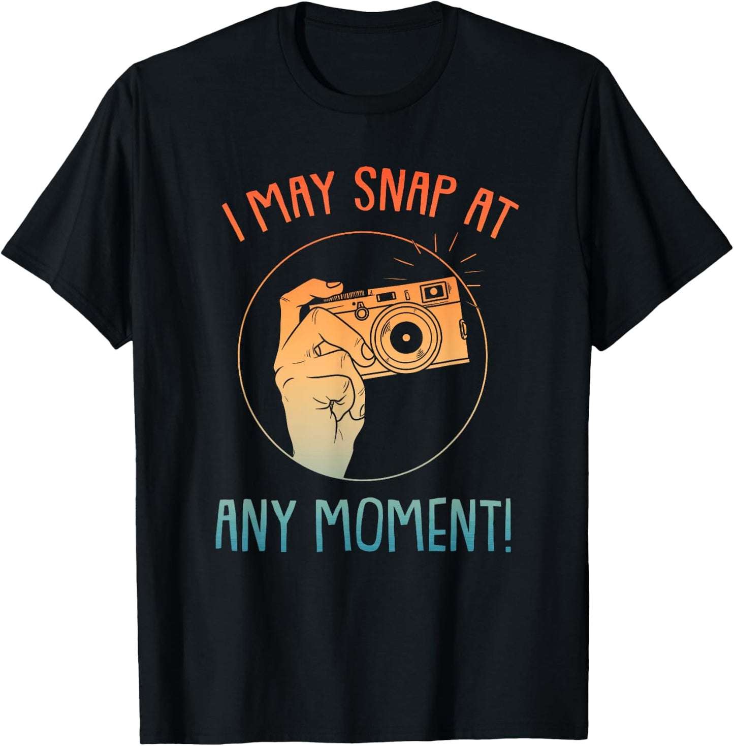 Funny Photography Art Women Camera Gag Photographer T-Shirt - T-Shirt | Black