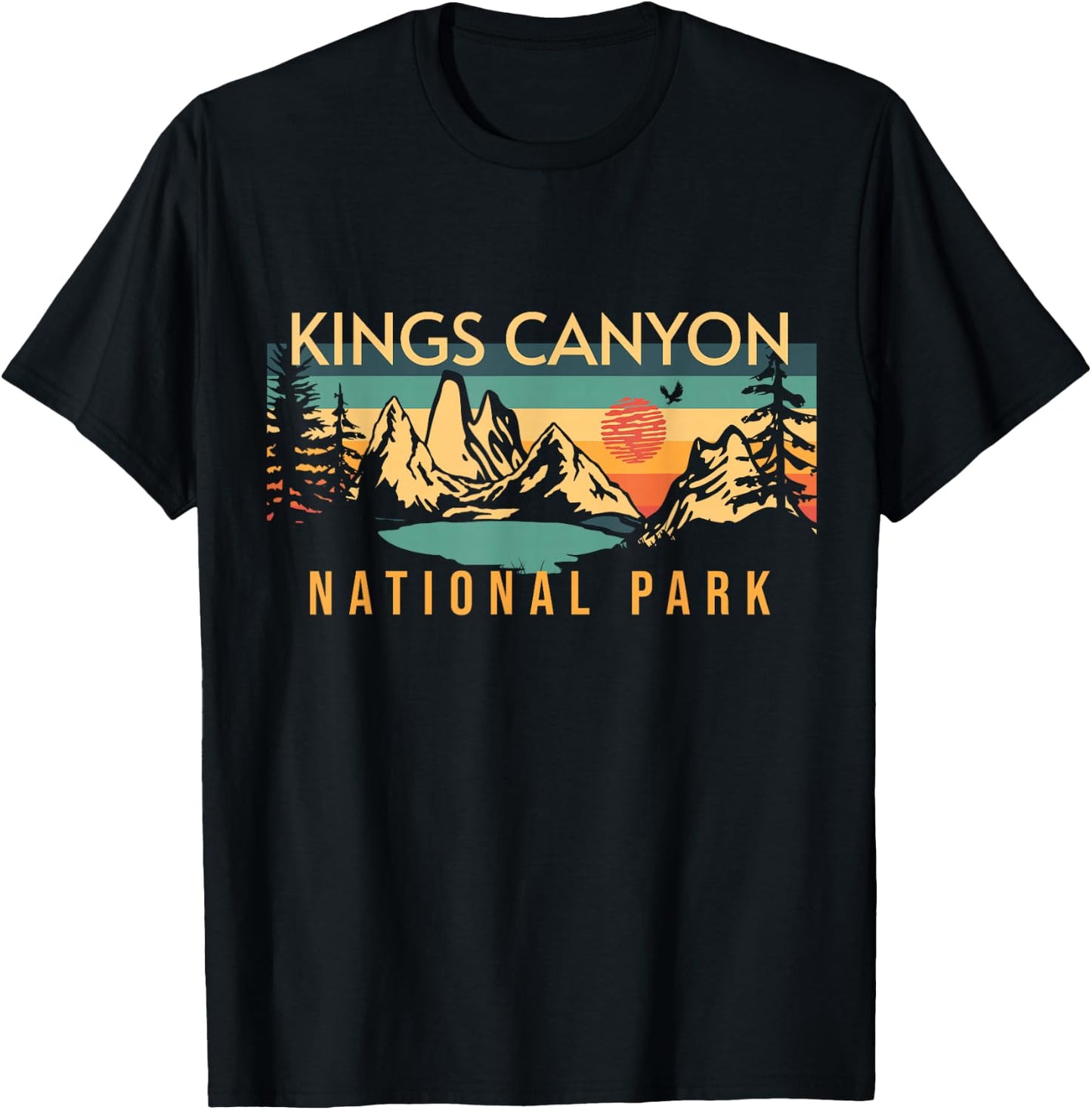 Kings Canyon National Park T-Shirt - T-Shirt | Black