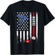 USA American Flag Vintage Nurse Nursing 4th of July Women T-Shirt - T-Shirt | Black