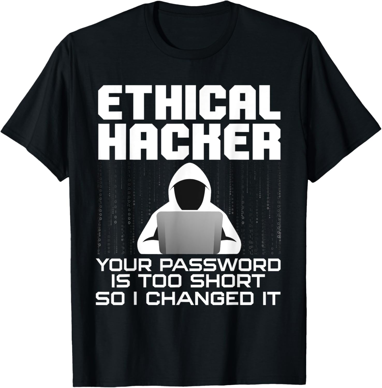 Funny Hacker Art Women Hacking Lover Computer Nerd T-Shirt - T-Shirt | Black