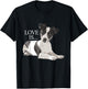 Love Is - Jack Russell Terrier Puppy Animal Lover Pet Owner T-Shirt - T-Shirt | Black