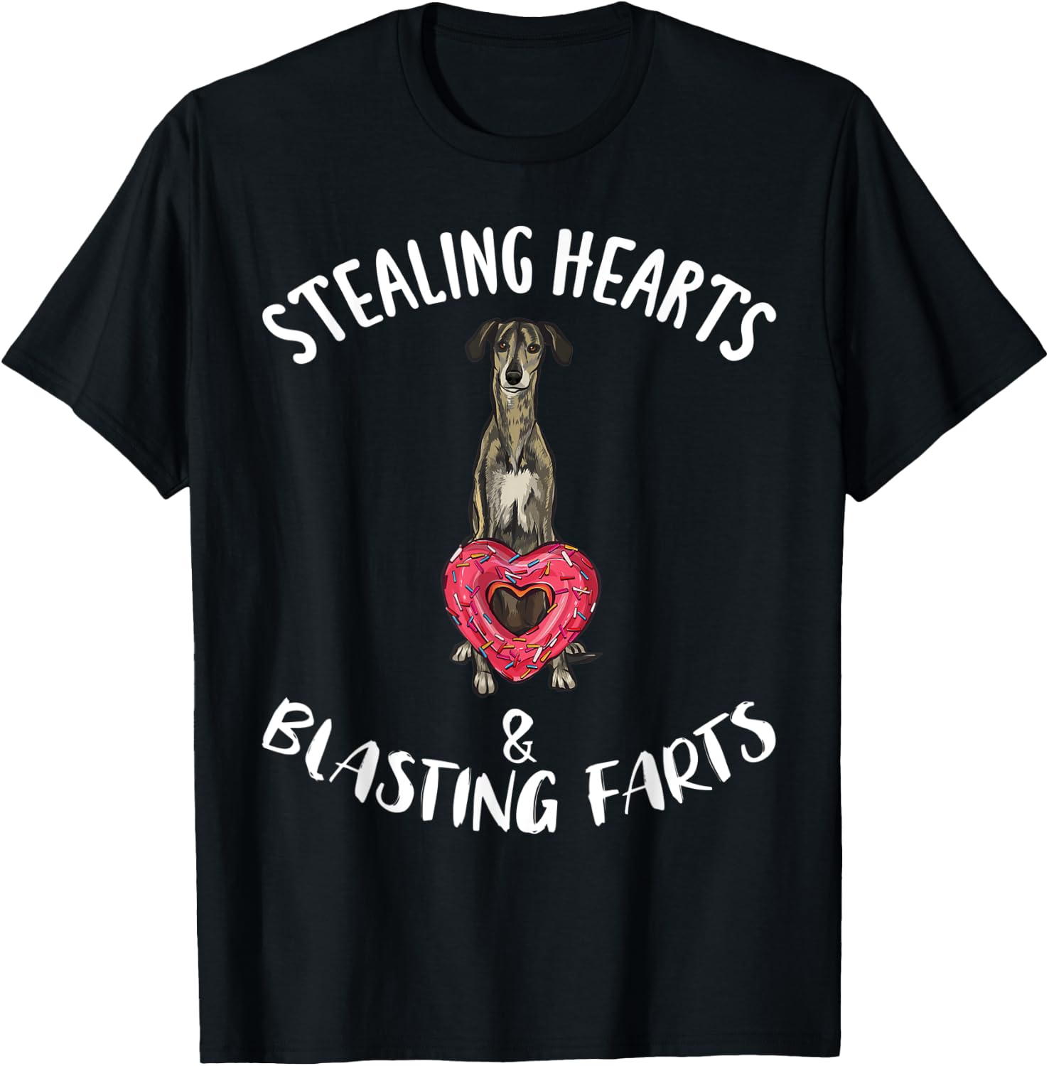Funny Arab Greyhound Fart T-Shirt - T-Shirt | Black