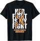 Uterine Cancer Awareness Month Peach Ribbon Her Fight Gift T-Shirt - T-Shirt | Black