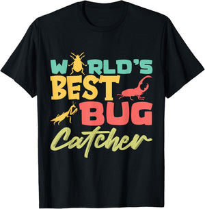 World's best Bug Catcher Entomologist Insects for Boys Girls T-Shirt - T-Shirt | Black