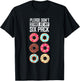 Funny Donut Humor Please Don't Stare At My Six Pack Doughnut T-Shirt - T-Shirt | Black
