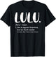 Lulu Shirts Mothers Day idea Cute Grandma Lulu T-Shirt - T-Shirt | Black