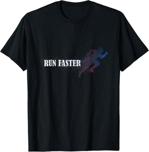 Run Faster T-Shirt - T-Shirt | Black