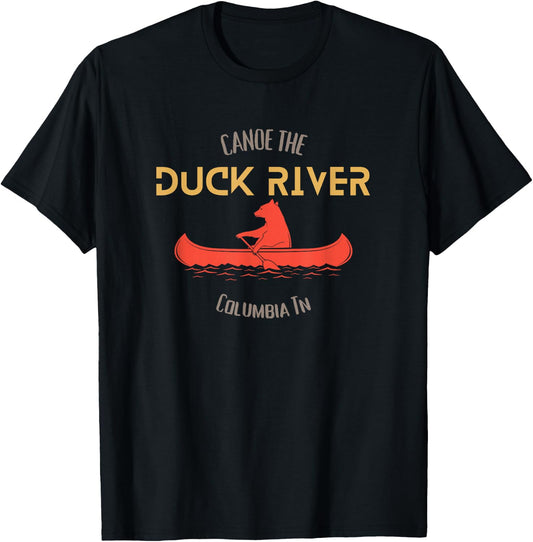 Canoe The Duck River, Columbia Tn T-Shirt - T-Shirt | Black