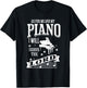 As For Me and My Piano I Will Serve The Lord T-Shirt - T-Shirt | Black