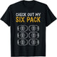 Funny Check Out My Six Pack Novelty Beer Women's and Men's T-Shirt - T-Shirt | Black