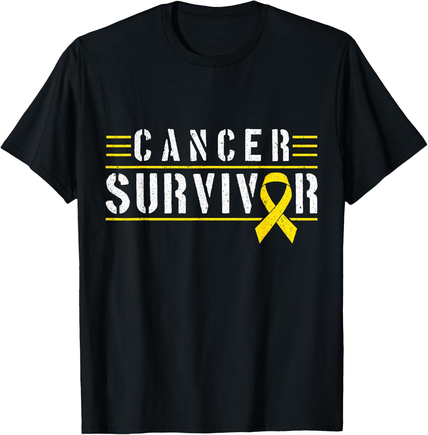 Childhood Cancer Survivor T-Shirt - T-Shirt | Black