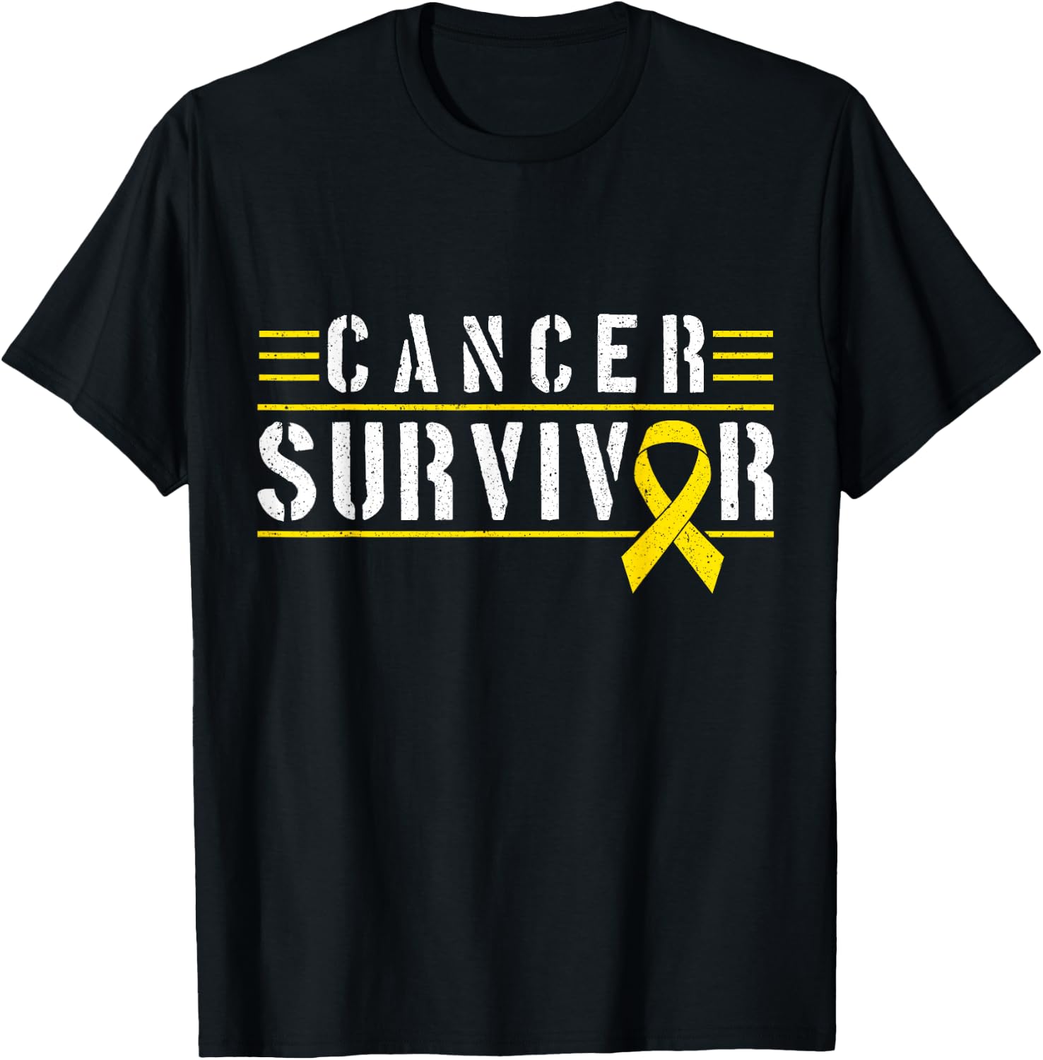 Childhood Cancer Survivor T-Shirt - T-Shirt | Black