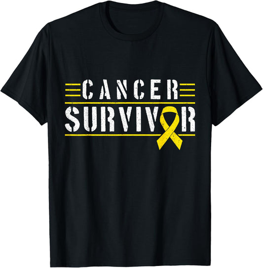 Childhood Cancer Survivor T-Shirt - T-Shirt | Black