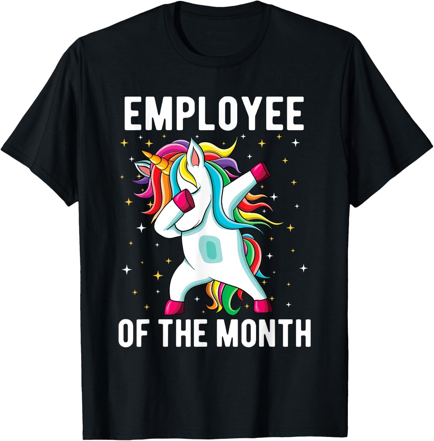SOMMAS Unicorn Lover Employee Appreciation , Women's, Black, Small, Short Sleeve, Classic Fit, Cotton 60% Polyester 40% T-Shirt - T-Shirt | Black