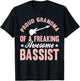 Bassist Bass Guitar Player Bass Guitarist Grandma T-Shirt - T-Shirt | Black