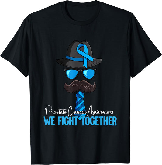 Prostate Cancer Awareness Gift Prostate Cancer Awareness -Adults, -Kids Black Short Sleeve Classic Fit U-Neck T-Shirt - T-Shirt | Black