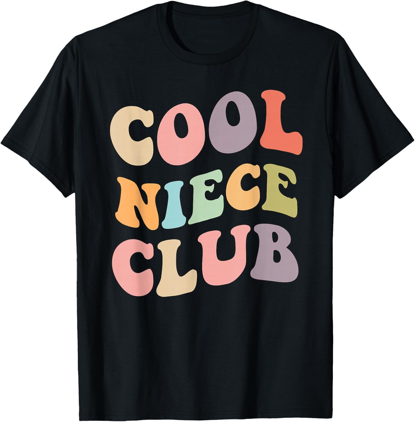 Cool Niece Club- Family Matching graphics T-Shirt - T-Shirt | Black