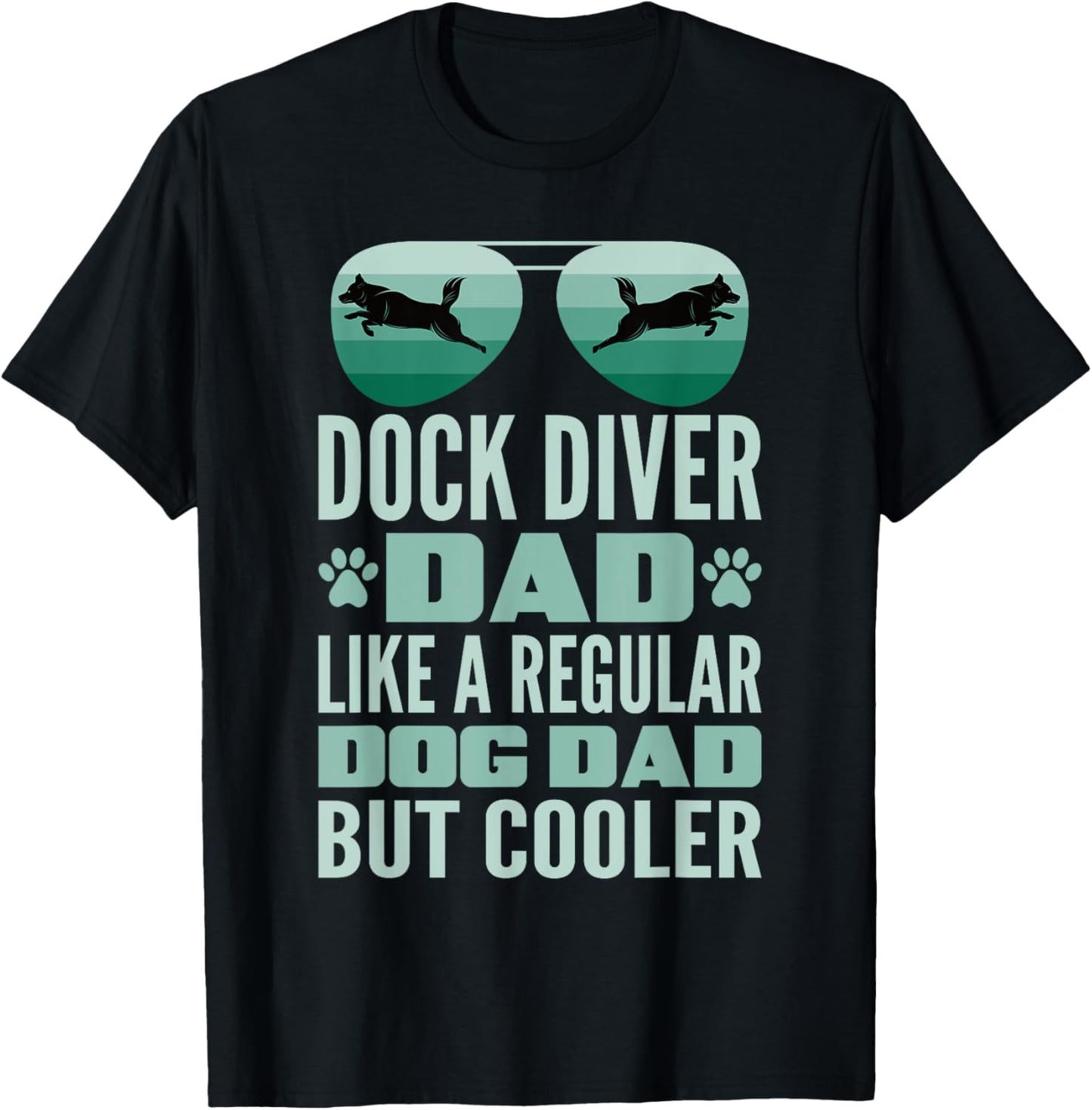 Dog Dock Jumping Dock Diving Dogs Girls Kids T-Shirt - T-Shirt | Black