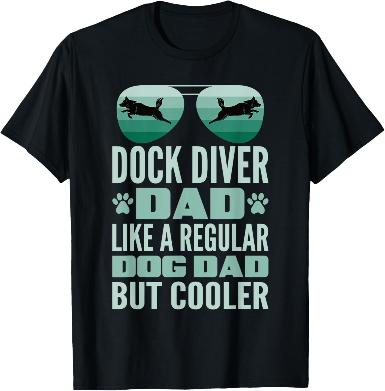 Dog Dock Jumping Dock Diving Dogs Girls Kids T-Shirt - T-Shirt | Black