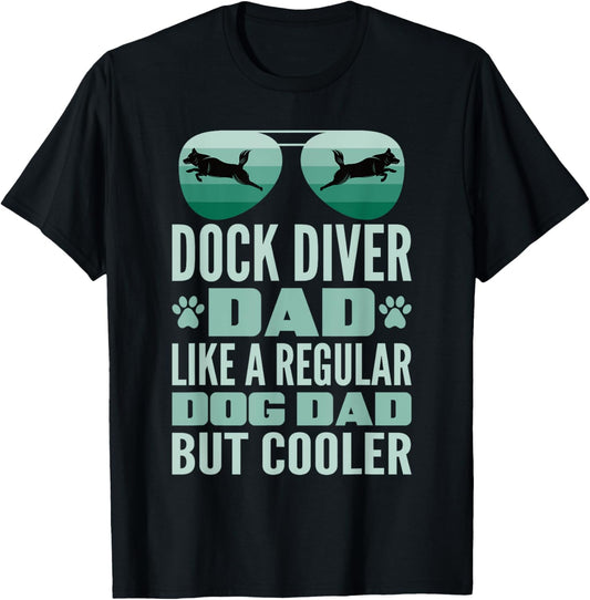 Dog Dock Jumping Dock Diving Dogs Girls Kids T-Shirt - T-Shirt | Black