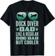 Dog Dock Jumping Dock Diving Dogs Girls Kids T-Shirt - T-Shirt | Black