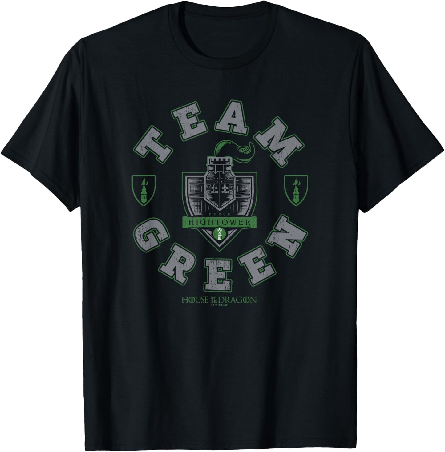 House Of The Dragon Team Green Hightower House Logo T-Shirt - T-Shirt | Black