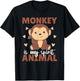 Monkey Is My Spirit Animal - Cute Monkey T-Shirt - T-Shirt | Black