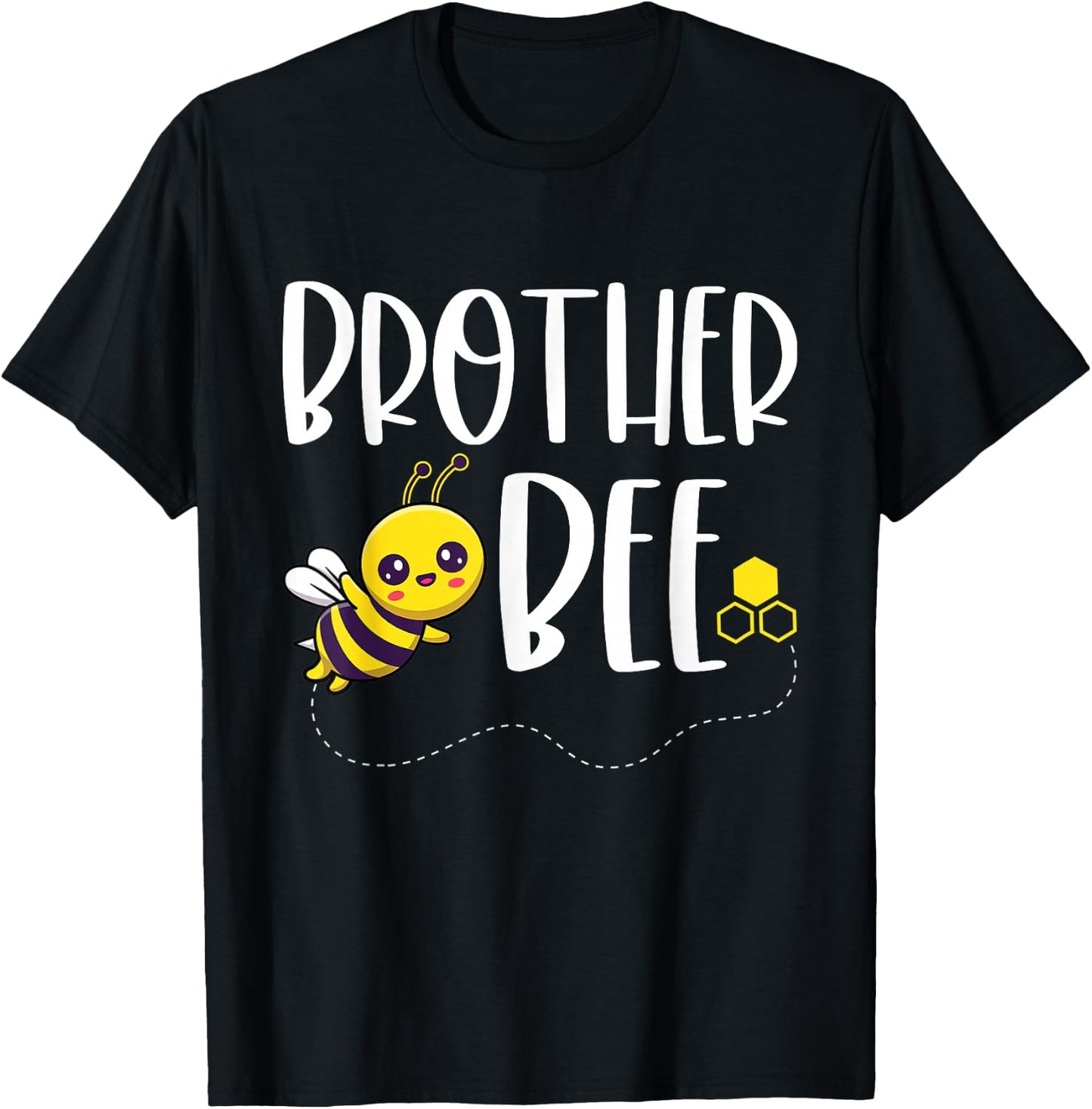 Birthday Bee Family Matching Brother Bee Beekeeper Bro Funny T-Shirt - T-Shirt | Black