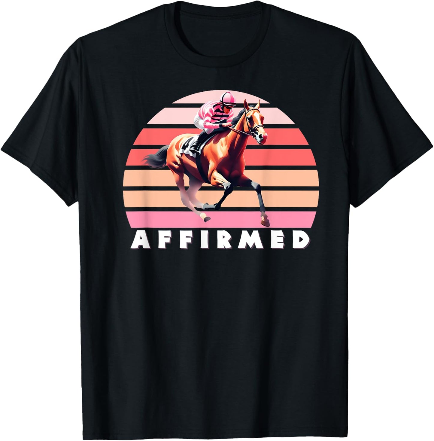 Affirmed Horse, Thoroughbred, Del Mar, Santa Anita Shirt T-Shirt - T-Shirt | Black