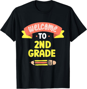 Welcome To 2Nd Grade Grader Second School Teacher T-Shirt - T-Shirt | Black