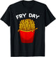 Funny French Fries Design For Kids Men Women Fast-Food Lover T-Shirt - T-Shirt | Black