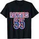 Rangers F.C. RFC 55th Scottish Premiership Winners Champion55 - Black, -Adults & Kids, Short Sleeve, Classic Fit, Small T-Shirt - T-Shirt | Black