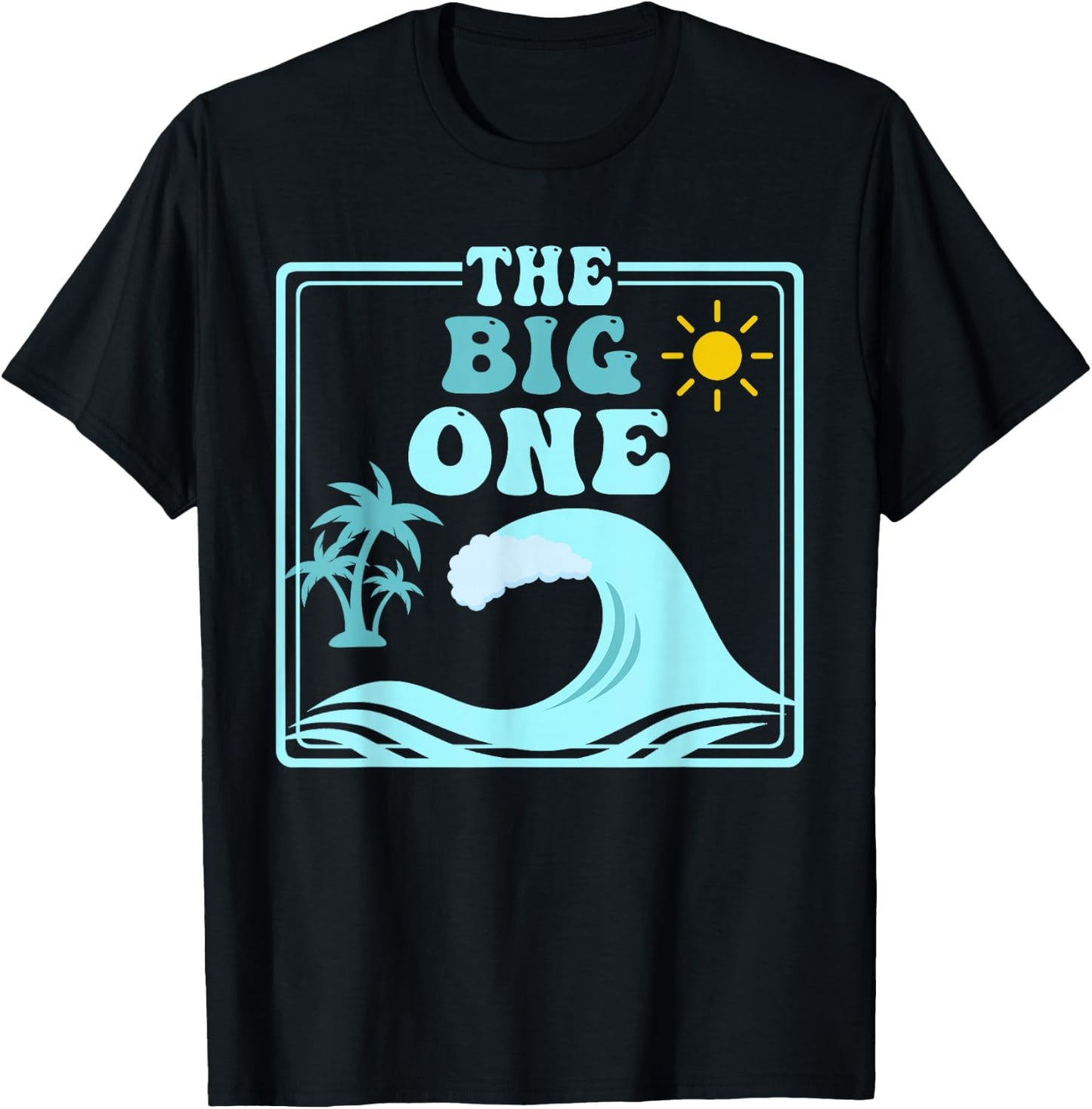 The Big One 1st Birthday Surf Family Matching T-Shirt - T-Shirt | Black