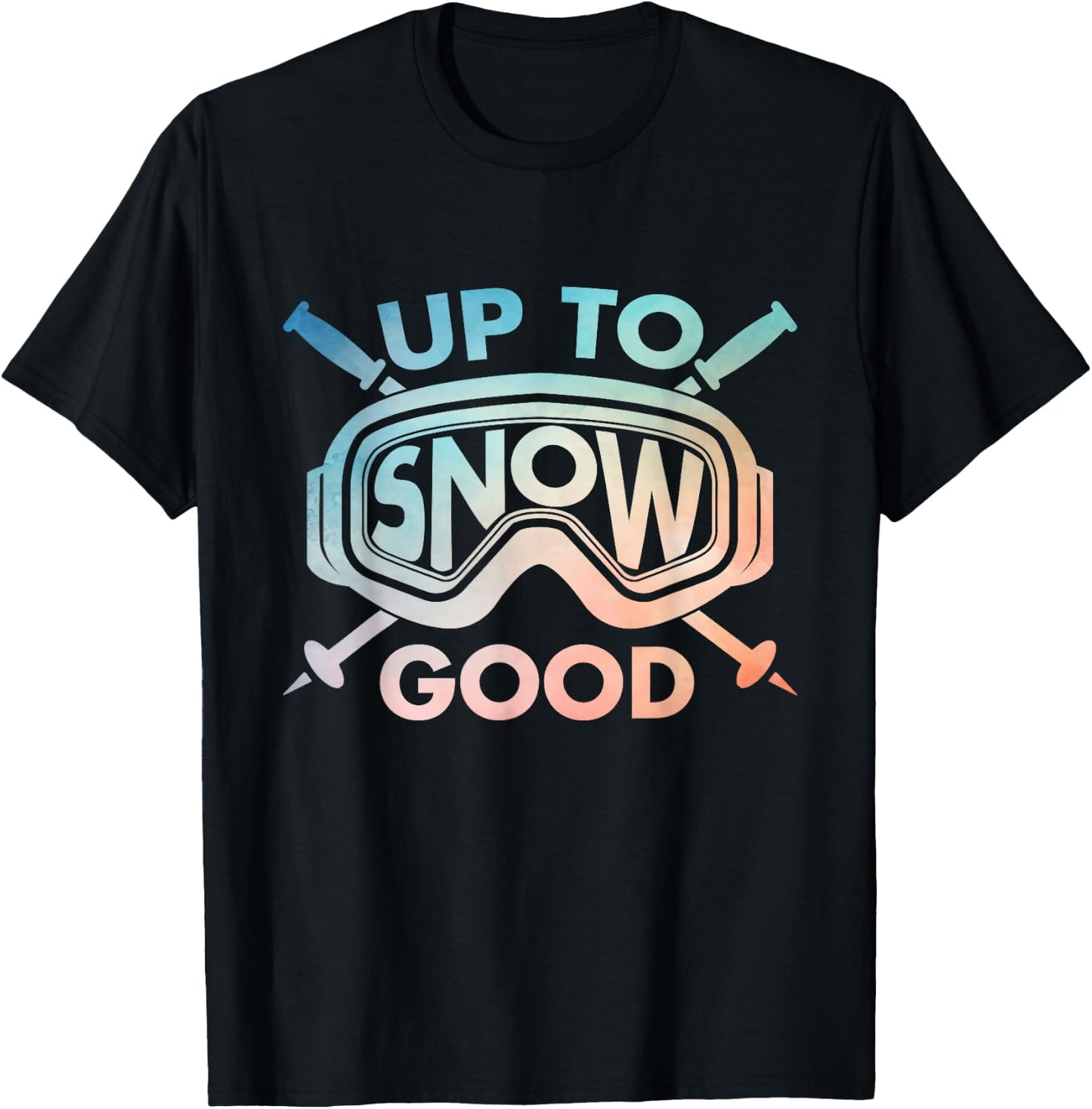 Cool Skiing Design Women Ski Skier Snow Skiing Lover T-Shirt - T-Shirt | Black