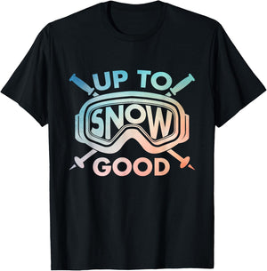 Cool Skiing Design Women Ski Skier Snow Skiing Lover T-Shirt - T-Shirt | Black