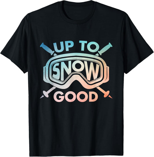 Cool Skiing Design Women Ski Skier Snow Skiing Lover T-Shirt - T-Shirt | Black