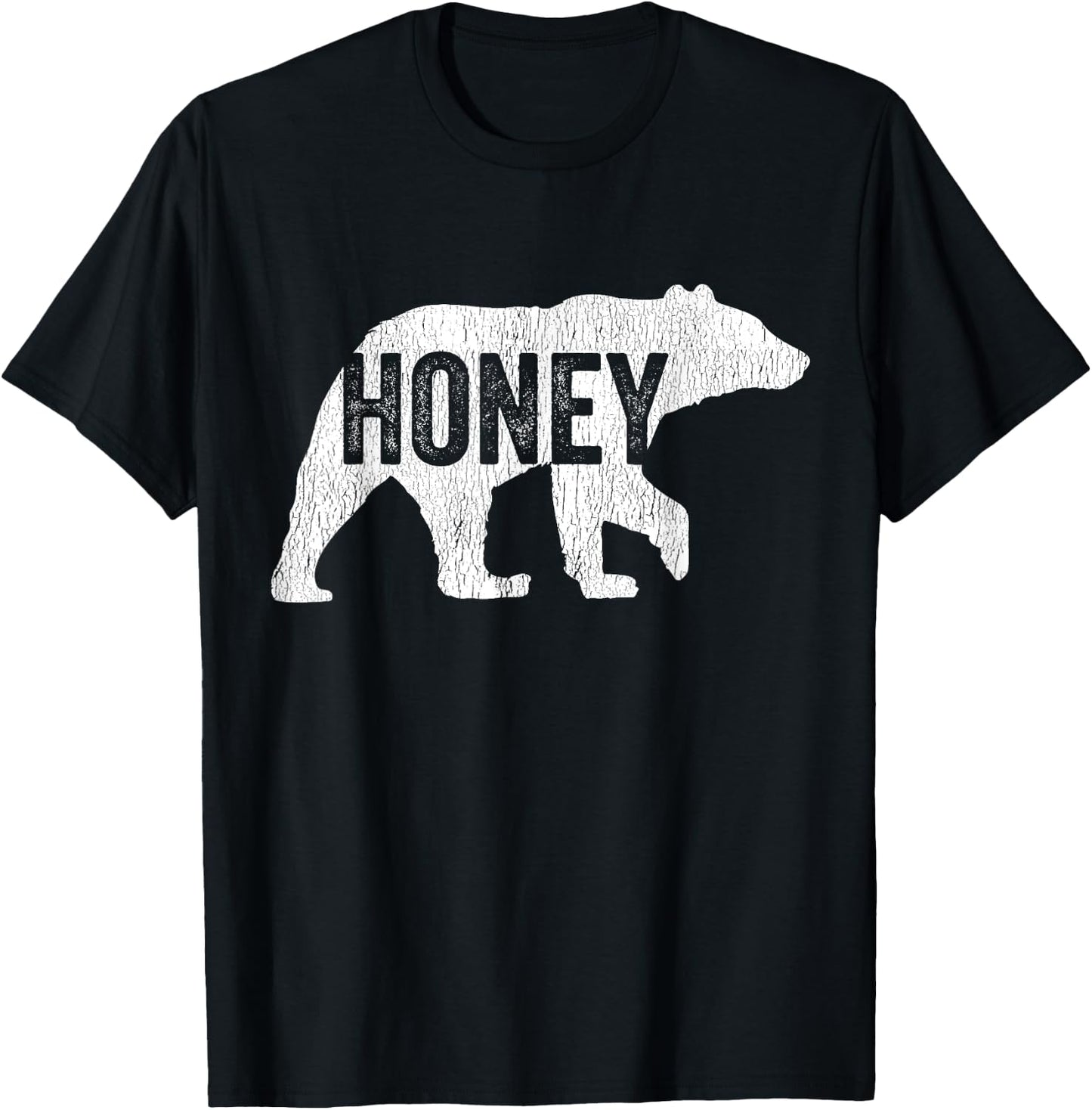 Honey Bear Matching Family Camping Bear Funny Honey T-Shirt - T-Shirt | Black