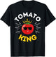 Funny Tomato King Dad Vegetable Fathers' Day Gardener T-Shirt - T-Shirt | Black