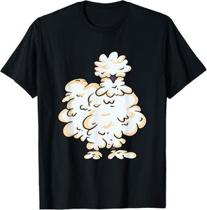 Silkie Chicken Smooth Cuddly Bird Silk Chicken Silky Chicken T-Shirt - T-Shirt | Black