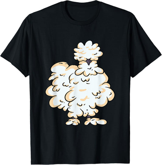 Silkie Chicken Smooth Cuddly Bird Silk Chicken Silky Chicken T-Shirt - T-Shirt | Black