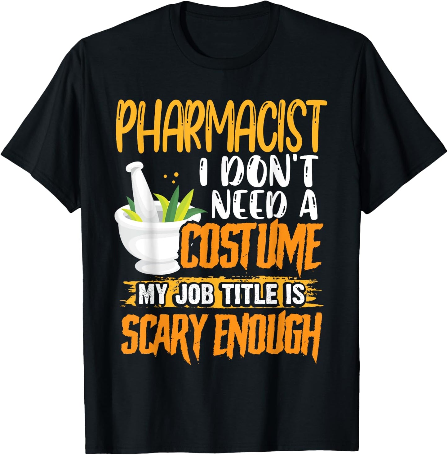 Pharmacy Technician Stud Pharmacist Halloween Costume T-Shirt - T-Shirt | Black