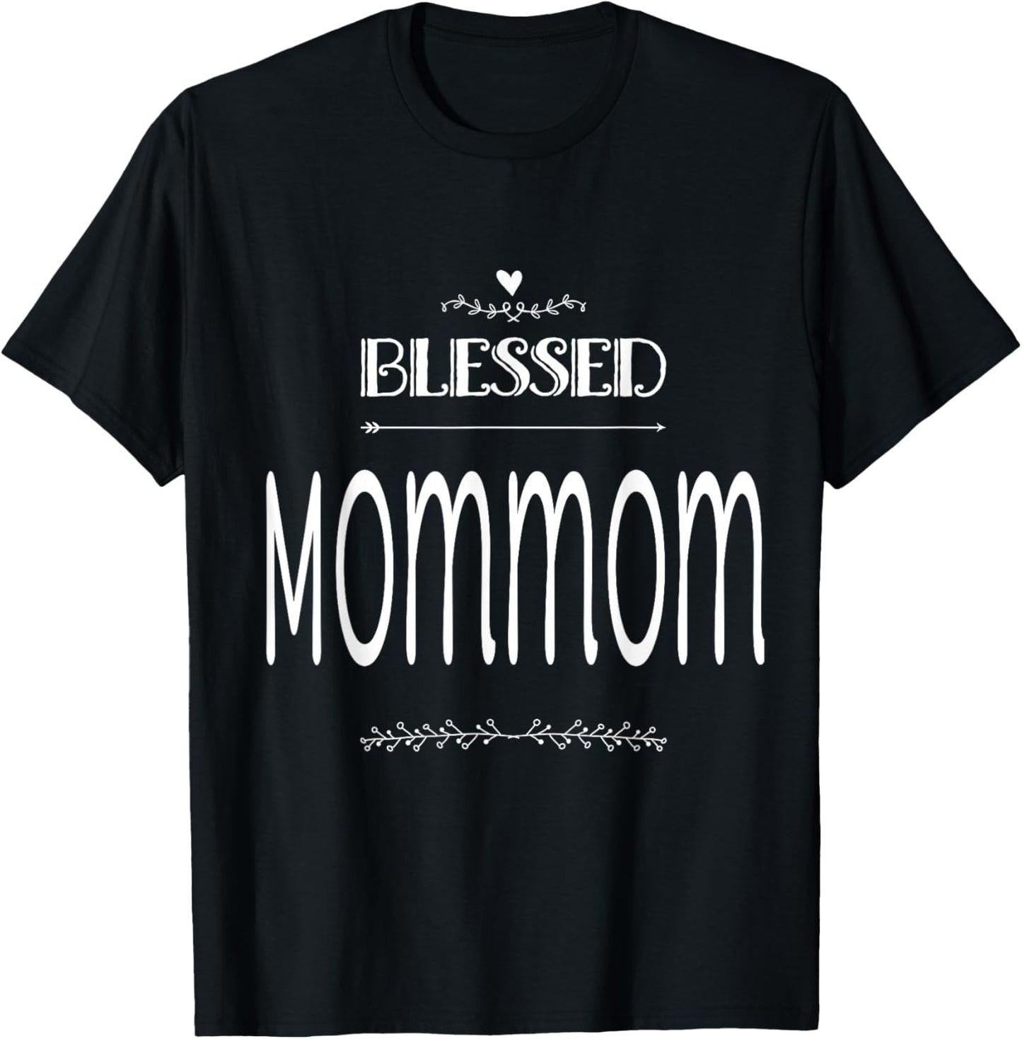 Blessed Mommom Special Grandma T-Shirt - T-Shirt | Black