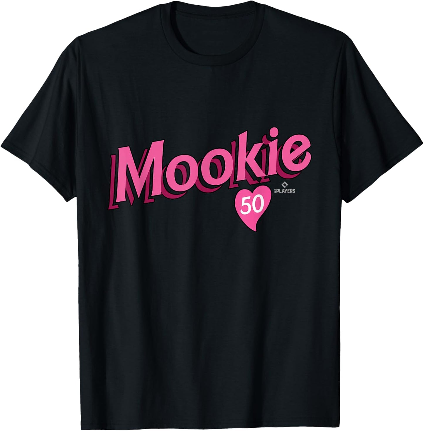 Mookie Betts Los Angeles Baseball Valentine MLBPA T-Shirt - T-Shirt | Black