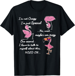 I'm Not Crazy I'm Just Special - Flamingo T-Shirt - T-Shirt | Black