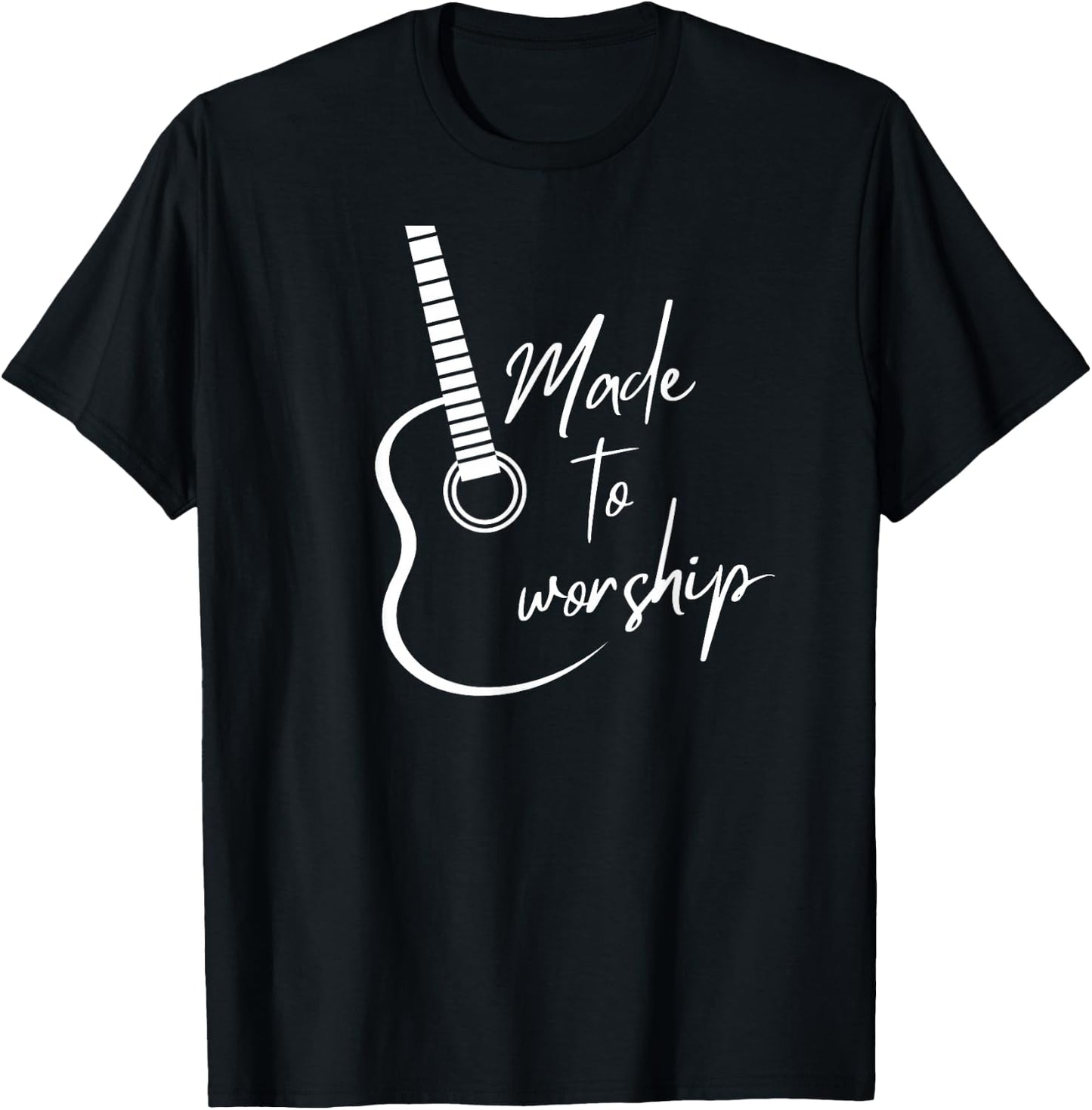 Made To Worship Music Pastor Worship Leader Shirt T-Shirt - T-Shirt | Black