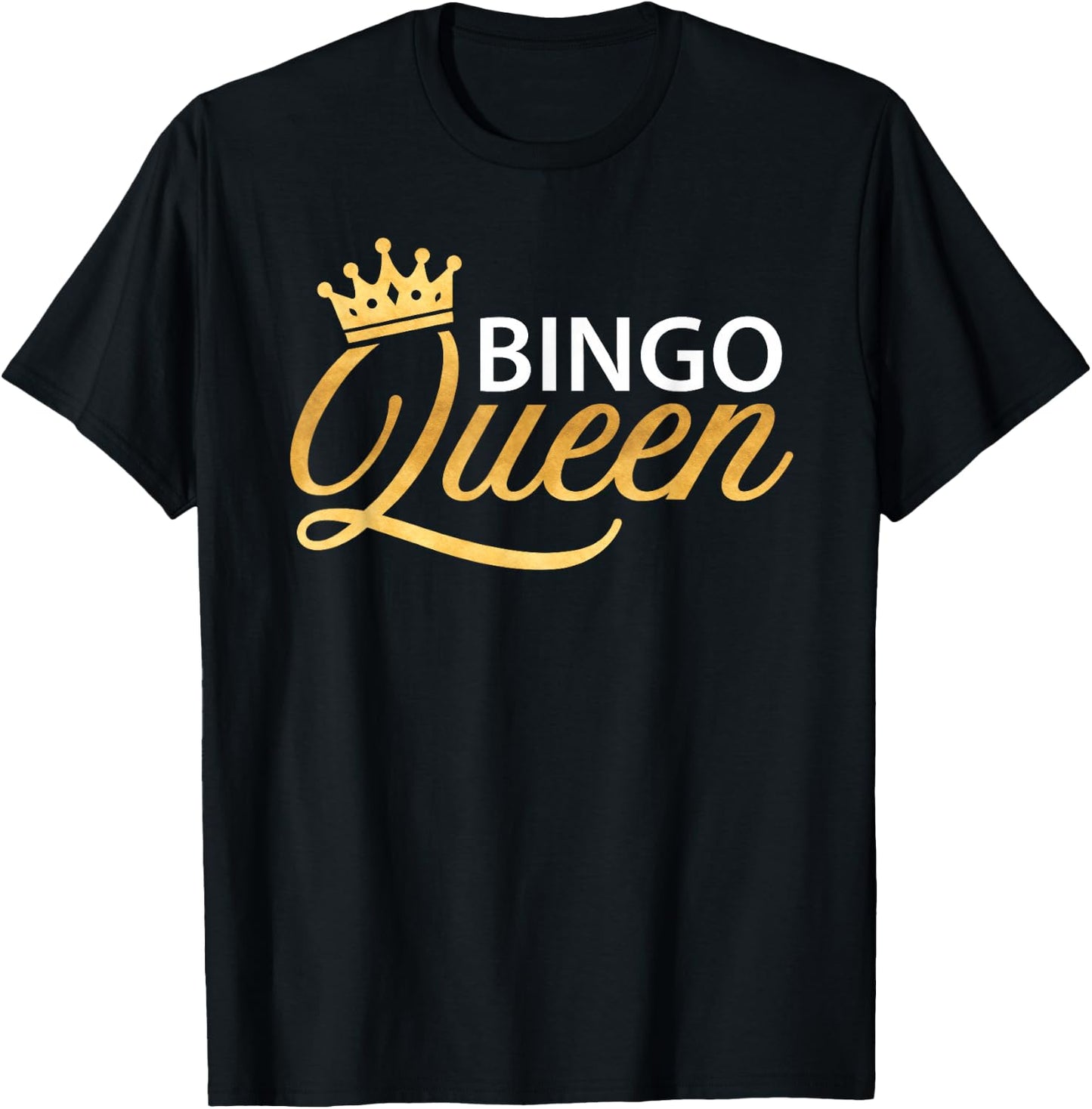Bingo Queen Bingo Shirt Bingo Player Funny Women T-Shirt - T-Shirt | Black