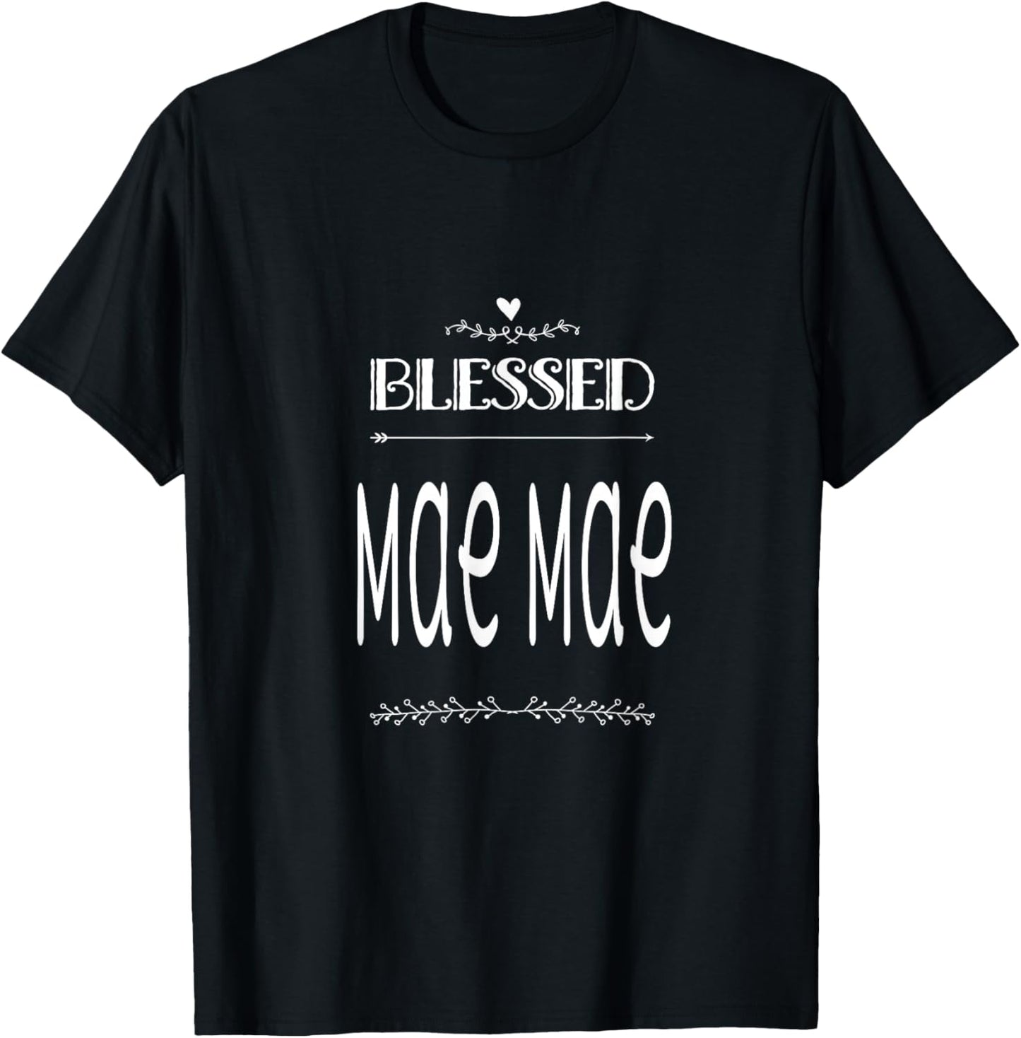 Blessed Mae Mae Special Grandma T-Shirt - T-Shirt | Black