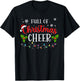 Full Of Christmas Beer And Christmas Cheer Couple Matching T-Shirt - T-Shirt | Black
