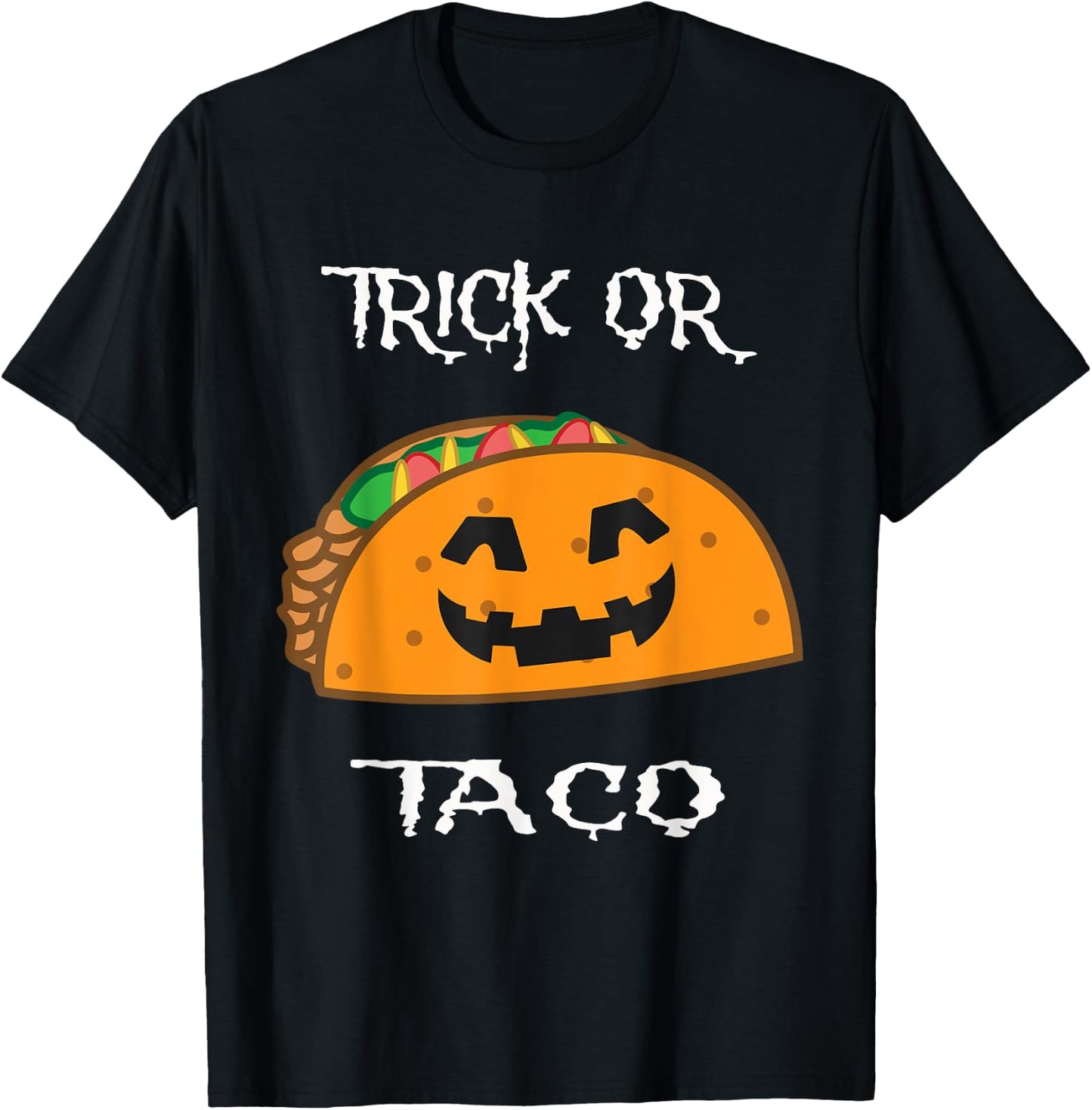 Trick or Taco, Funny Halloween costume T-Shirt - T-Shirt | Black